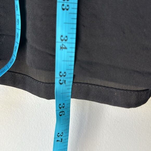 Theory Wool Blend Dress Black Short Sleeve Sheath - Picture 7 of 7